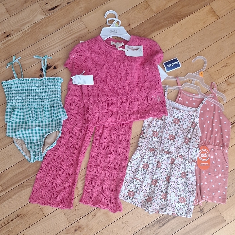 Girls Clothing Bundle Outfit Swimsuit Jumpers Rompers Nwt Old Navy Jessica Simps
